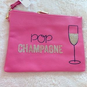 Pop the Champagne wristlet handbag NWT …Gift idea!Bacholorette Party!!